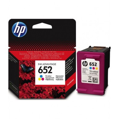 Cartus original compatibil HP 652 Color, F6V24AE