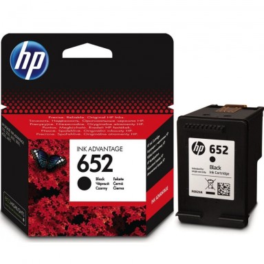 Cartus original compatibil HP 652 Negru, F6V25AE