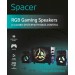 Boxe Spacer Gaming 2.1, 16W, Iluminare LED