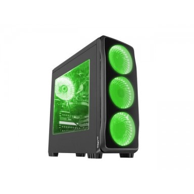 Carcasa Genesis Titan 750 Green, lateral transparent, USB 3.0