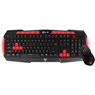 Kit Gaming tastatura + mouse Gamdias Ares, Negru