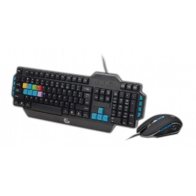 Kit Gaming tastatura + mouse Gembird, Negru