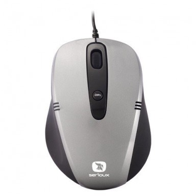 Mouse USB SERIOUX CRUZER gri