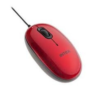 Mouse optical Intex Live, USB, Rosu