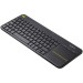 Tastatura Wireless Logitech K400 Plus Dark, Touchpad, USB, Black